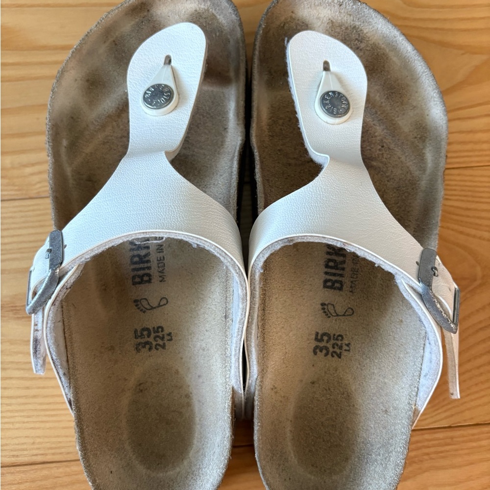 Birkenstock White Gizeh Women Sandals EU35